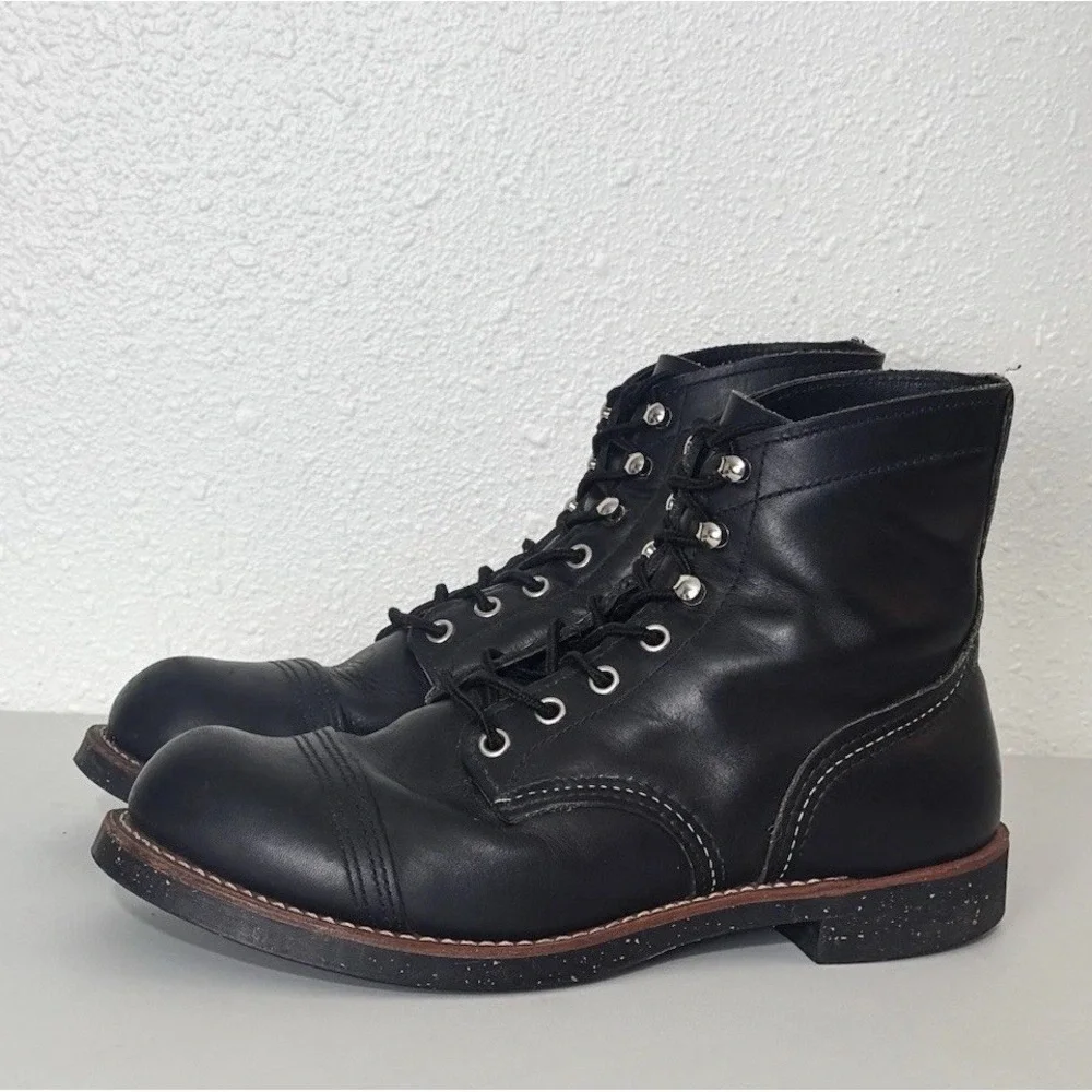 Red Wing 8114 Iron Ranger Black Leather 6